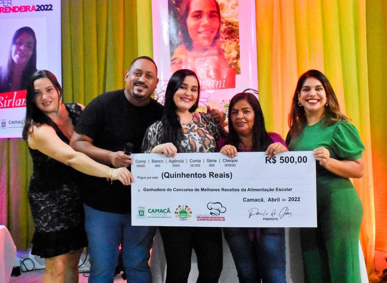Camacã: Prefeitura premia Merendeiras em 500 reais cada no Concurso Melhores Receitas da Alimentação Escolar